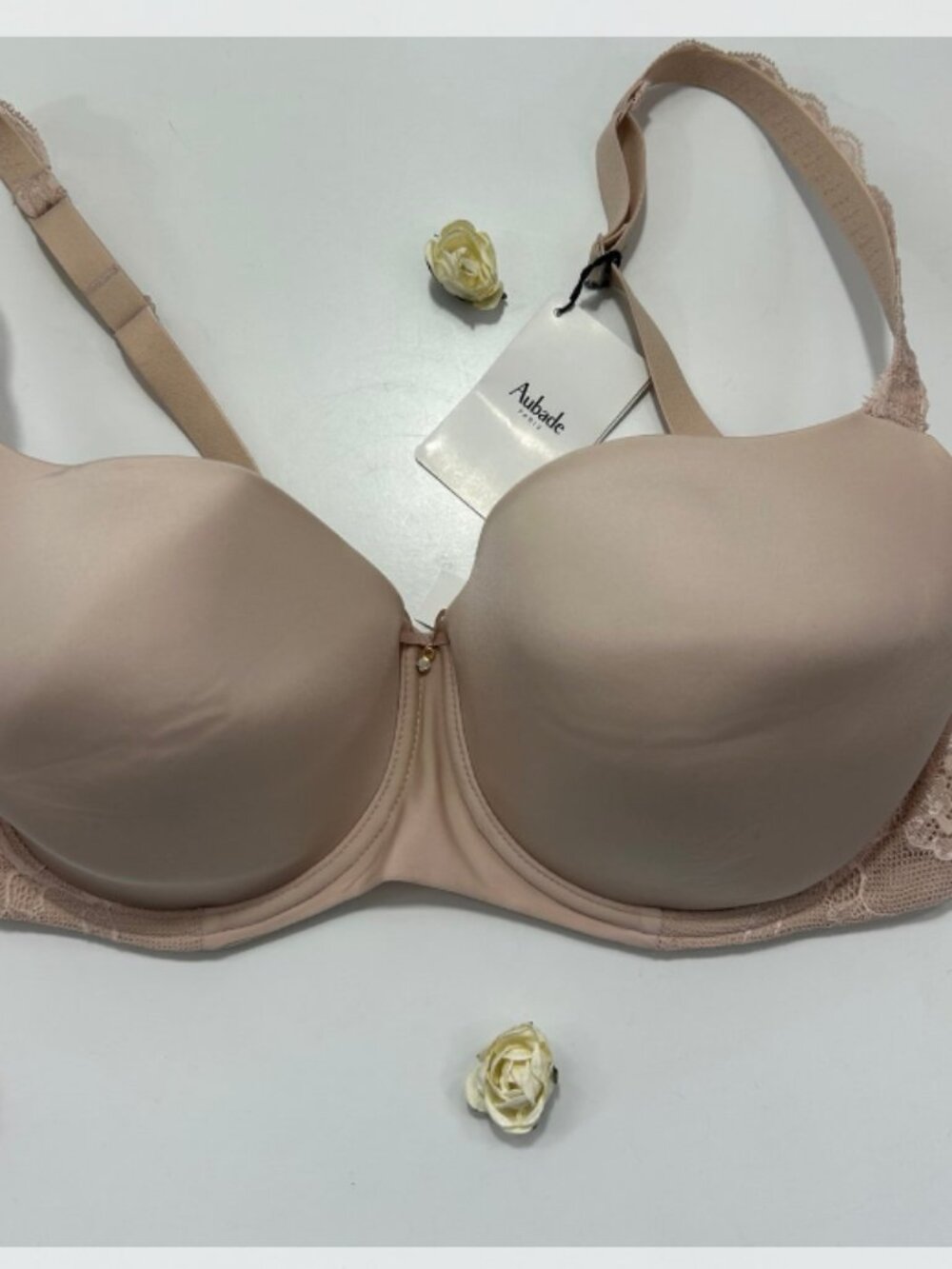 Aubude Luxury Tan Full Cup With Padding Bra 34D NWT